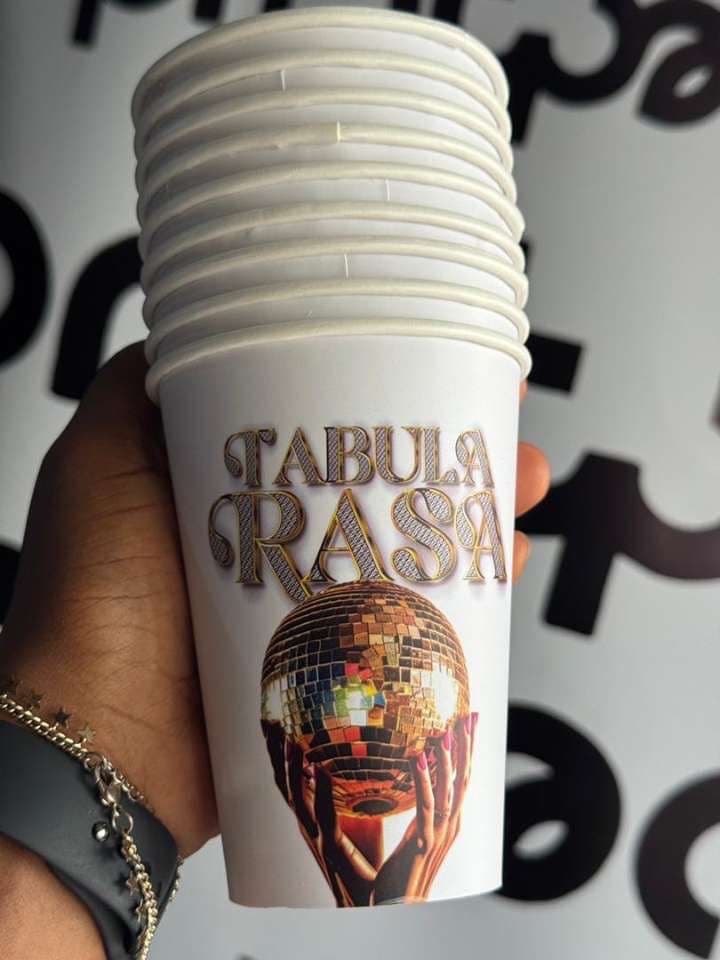Custom Tabula Rasa branded cups